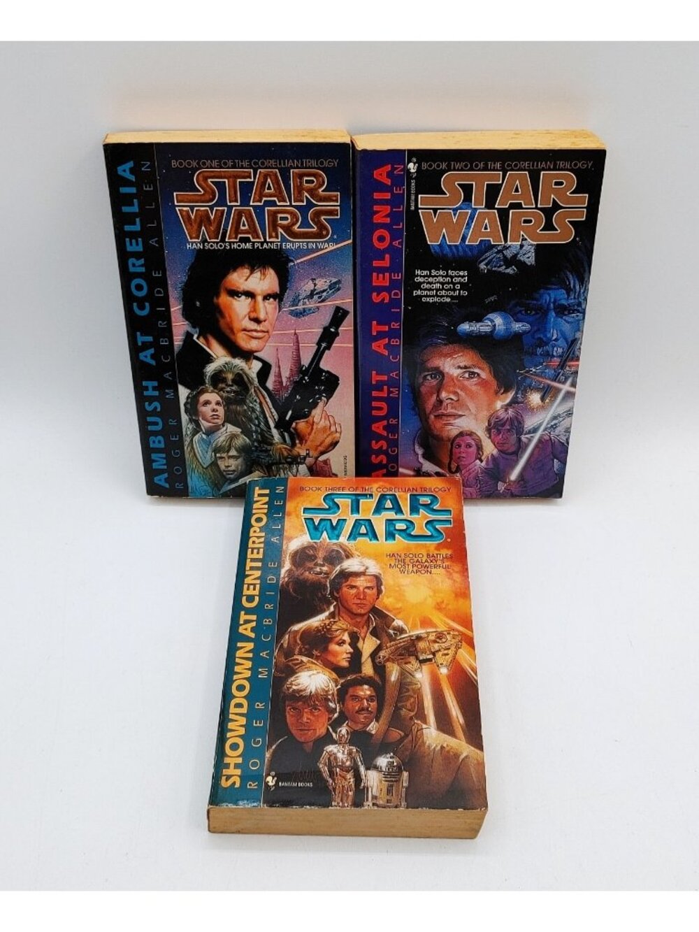 Star Wars The Corellian Trilogy Lot Of 3 paperback Books By Roger Macbride Allen